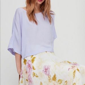 Aritzia “Blayze” Cropped Dolman Sleeve Blouse